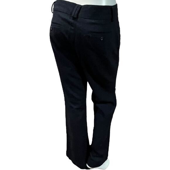 Banana Republic Women's Black Wool Dress Pants Size 10 Cuffed Bootcut Career Y2K - Picture 9 of 16
